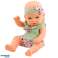 Baby doll green floral dress headband with bow image 2