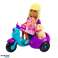 Ankiki minipoppetje set op een driewielige scooterhond foto 1