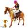 Conjunto de muñeca Anlily con casco de copa de caballo miembros móviles marrón fotografía 1