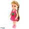 Mini muñeca con accesorios Cochecito gatitos Set Muñeca Rosa fotografía 1