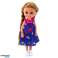 Mini Laleczka Z Długimi Włosami W Sukience 15cm Mix zdjęcie 2