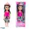 Mini prinsesse dukke med krone fargerik kjole 14cm mix bilde 1