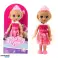 Minipuppe Prinzessin Krone verziertes Kleid 17cm Mix Bild 2