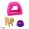 Mini poppenset met hond, tent en accessoires foto 2