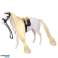 Horse With Long Mane Saddle Cup Brush Accessories White image 1