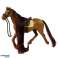 Horse With Long Mane Saddle Cup Brush Accessories Brown image 1