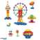 Set Schneeflocken Bausteine im Koffer 140 Teile Bild 1