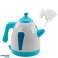 Battery Operated Kettle Steam Water Lights Sounds Turquoise image 2