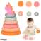 Piramide Torre per Bambini Piccoli Blocchi di Gomma Morbidi Unicorno foto 1