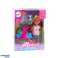 Mini Doll Stroller Carrier Dogs Set Gray Brown image 1