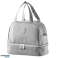 Bolsa de almuerzo aislante térmica Cinturón ajustable plata 27cm fotografía 1