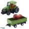 Tractor teledirigido RC con remolque y juego de caballos fotografía 2