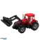Set Tractor con Cargador y Empacadora Agrícola Rojo fotografía 2