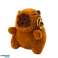 Pilsētas mugursoma Skolas Capybara atslēgu piekariņa piespraudes Beige krēms 25L 42cm attēls 1