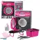 Haushaltsgeräte Set Interaktive Waschmaschinenbeleuchtung Sounds Zubehör Rosa Schwarz Bild 1