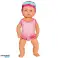 Babydukke som flyter for bad beveger lemmer rosa antrekk bilde 1