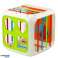 Cube sensoriel éducatif pour enfants Trieur Spans élastiques colorés photo 2