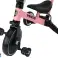 Tricikls PRO50 velosipēds ar rokturi staigāšanai rozā attēls 4