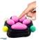 NEL 26212 Squishy Sensory Squishy Gato Ratón Negro-Rosa fotografía 1