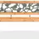 NEL 26567 GARDEN BENCH WOODEN METAL CEMETERY PARK BENCH WITH BACKREST image 3