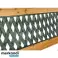 NEL 26568 TUINBANK HOUTEN METALEN BEGRAAFPLAATS PARKBANK MET RUGLEUNING foto 2