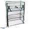 Mini Garden Balcony Greenhouse 3 Metal Shelves PVC Foil 46 x 24 x 80cm image 2