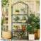 Mini Garden Balcony Greenhouse 4 Metal Shelves PVC Foil 69 x 49 x 157cm image 2