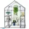 Mini Garden Balcony Greenhouse 4 Metal Shelves PVC Foil 195 x 143 x 73cm image 3
