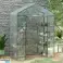 Mini Garden Balcony Greenhouse 4 Metal Shelves PVC Foil 195 x 143 x 73cm image 4