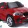 Auto a batteria Nuova BMW X6M verniciata di rosso foto 1