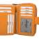 RFID Protection Damenbörse mit RV Münzfach, 13 Kartenfächer - Rind Nappa Leder - orange Bild 2