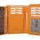 RFID Protection Damenbörse mit RV Münzfach, 13 Kartenfächer - Rind Nappa Leder - orange Bild 3