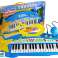Großes Keyboard 37 Tasten MP3 Mikrofon Blau Bild 1