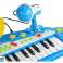 Großes Keyboard 37 Tasten MP3 Mikrofon Blau Bild 4