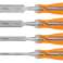 Chisels 6  12  18  24  set of 4 pieces. Two-component handle. Packed in a case image 3
