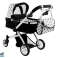 Alice doll's pram Deep. Stroller 2in1 image 3
