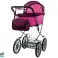Alice Retro Puppenkinderwagen. Groß. Tief. Tasche Bild 2