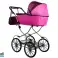 Alice Retro Puppenkinderwagen. Groß. Tief. Tasche Bild 3