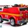 Caminhão de bombeiros alimentado por bateria vermelho para crianças controle remoto LL911 foto 4
