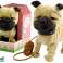 Interaktiver Hund an der Leine Zwinger beige Bild 1