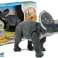 Großer Triceratops batteriebetriebener Dinosaurier Grau Bild 1
