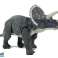 Großer Triceratops batteriebetriebener Dinosaurier Grau Bild 4