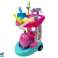 Trolley schoonmaakset roze stofzuiger foto 1