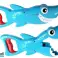 Schwimmen Spiel Hai Fisch Jäger Netz Kescher Kescher Bild 3