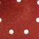 Papier de verre delta à velcro 140 x 140 x 80 mm. K60. 5 pcs.. avec trous photo 2