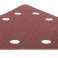 Slipepapp med borrelås K80, trekantet med 12 hull, 5 stk for slipemaskin 59G264 bilde 2