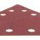 Papier abrasif auto-agrippant K120, triangular avec 12 trous, 5 pièces pour meuleuse 59G264 photo 2