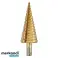 Step drills: 4 12 4 20 4 32 mm. TiN. set of 3 pcs. image 1
