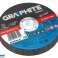 Metal cutting discs 115 x 1.0 x 22.2 mm. 41 A60 T BF. 10 pieces foil image 2