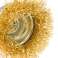 Butt wire brush 50 mm. corrugated wire. brass. with 6 mm shank image 2